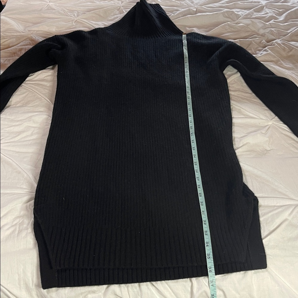 Quince NWT Black 100% Mongolian Cashmere Fisherman Maternity Sweater Dress Med - Picture 15 of 15